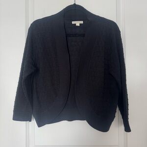 Dana Buchman Black Women's Open Front Cardigan Sweater